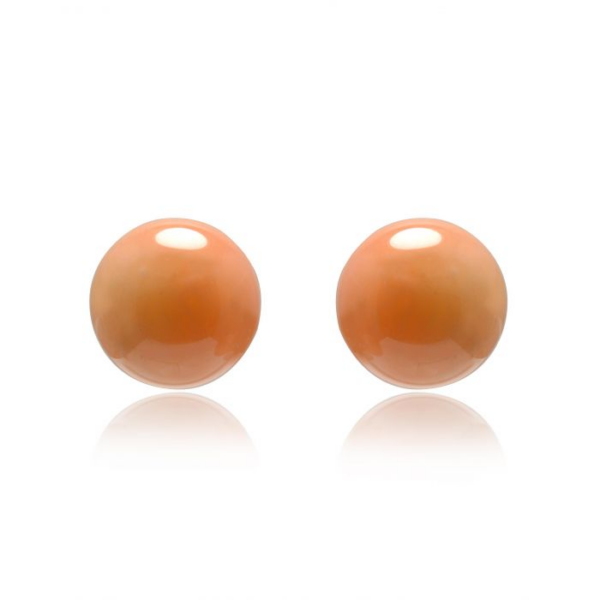 Avanturín oranžový náušnice napichovacie