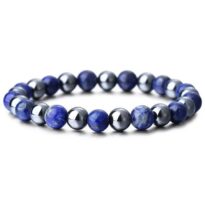 Lapis lazuli Hematit náramok