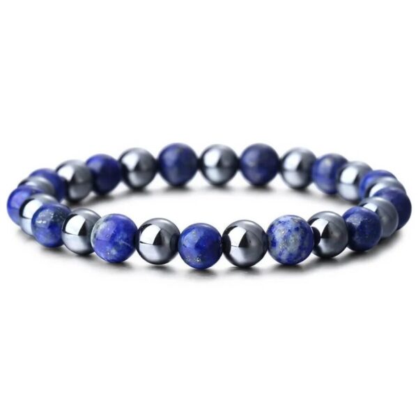 Lapis lazuli Hematit náramok
