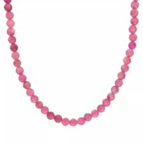 Turmalín ružový fazetovaný náhrdelník