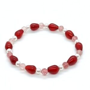Karneol, Kremeň jahodový, Perla náramok