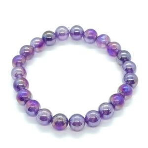 Ametyst Aura náramok