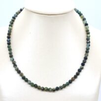 Turmalín zelený fazetovaný náhrdelník