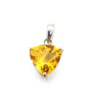 Citrín prívesok striebro AG 925
