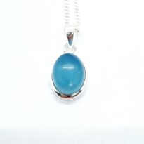 Akvamarín prívesok striebro AG 925