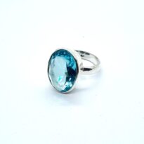 Topás prsteň striebro AG 925