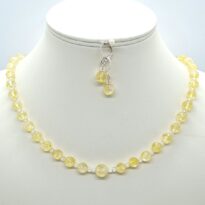 Citrín fazetovaný s krištáľom