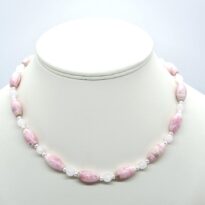 Rodochrozit, Aqua aura ružová s perličkou