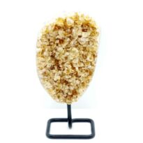 Citrín drúza na stojane