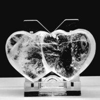 Krištáľ dvojité srdce Madagaskar