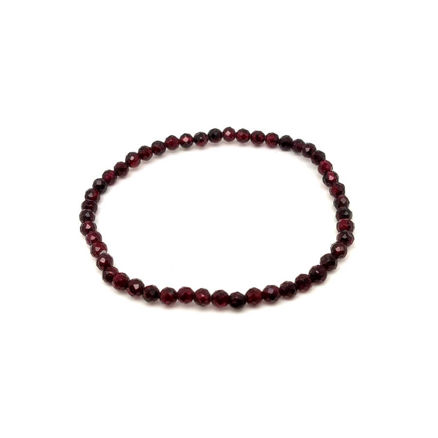 Granát náramok fazetovaný 3 mm