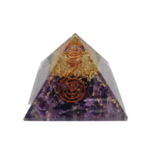Orgonit pyramída s ametystom