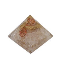Orgonit pyramída s krištáľom