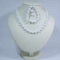 Krištáľ ľadový + biela perla