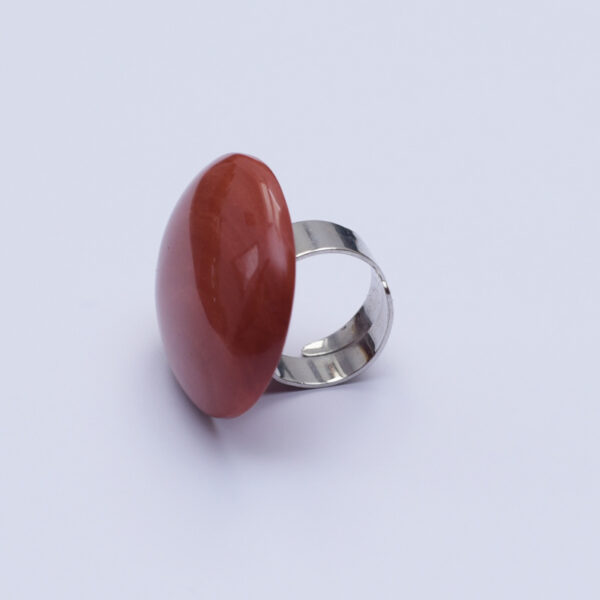Jaspis červený prsteň nastavitelný