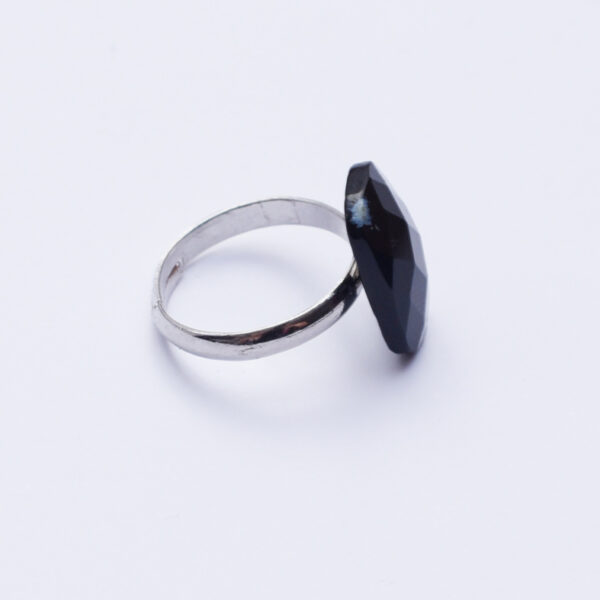 Onyx prsteň nastavitelný fazetovaný
