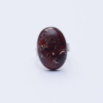 Jaspis červený prsteň nastavitelný malý