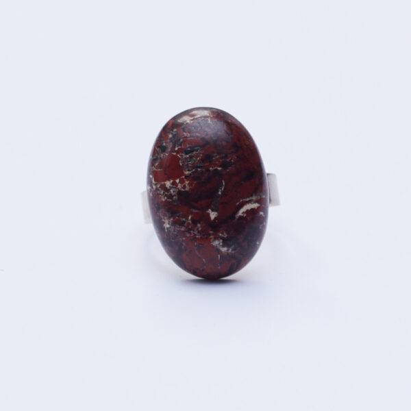 Jaspis červený prsteň nastavitelný malý